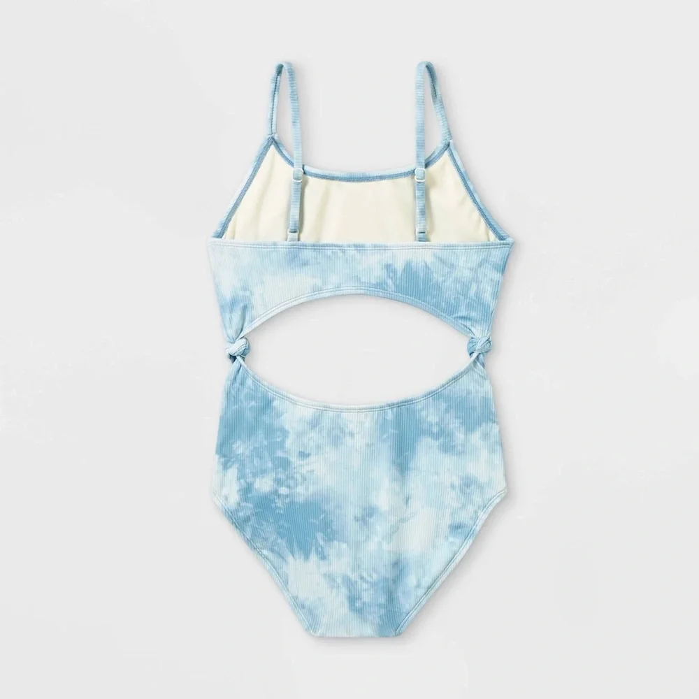 Art Class Swim Girls' Cool Tie-Dye One Piece Swimsuit XL 14/16 plus nwt